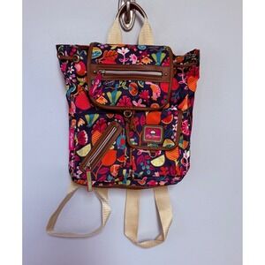 Lily Bloom Green Living Backpack Colorful Fun Fruit Floral Bird Print  Kids